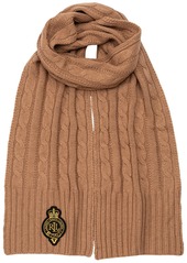 Lauren Ralph Lauren Cable Crest Patch Scarf - Martin Red