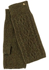 Lauren Ralph Lauren Cable Fingerless Glove - Olive