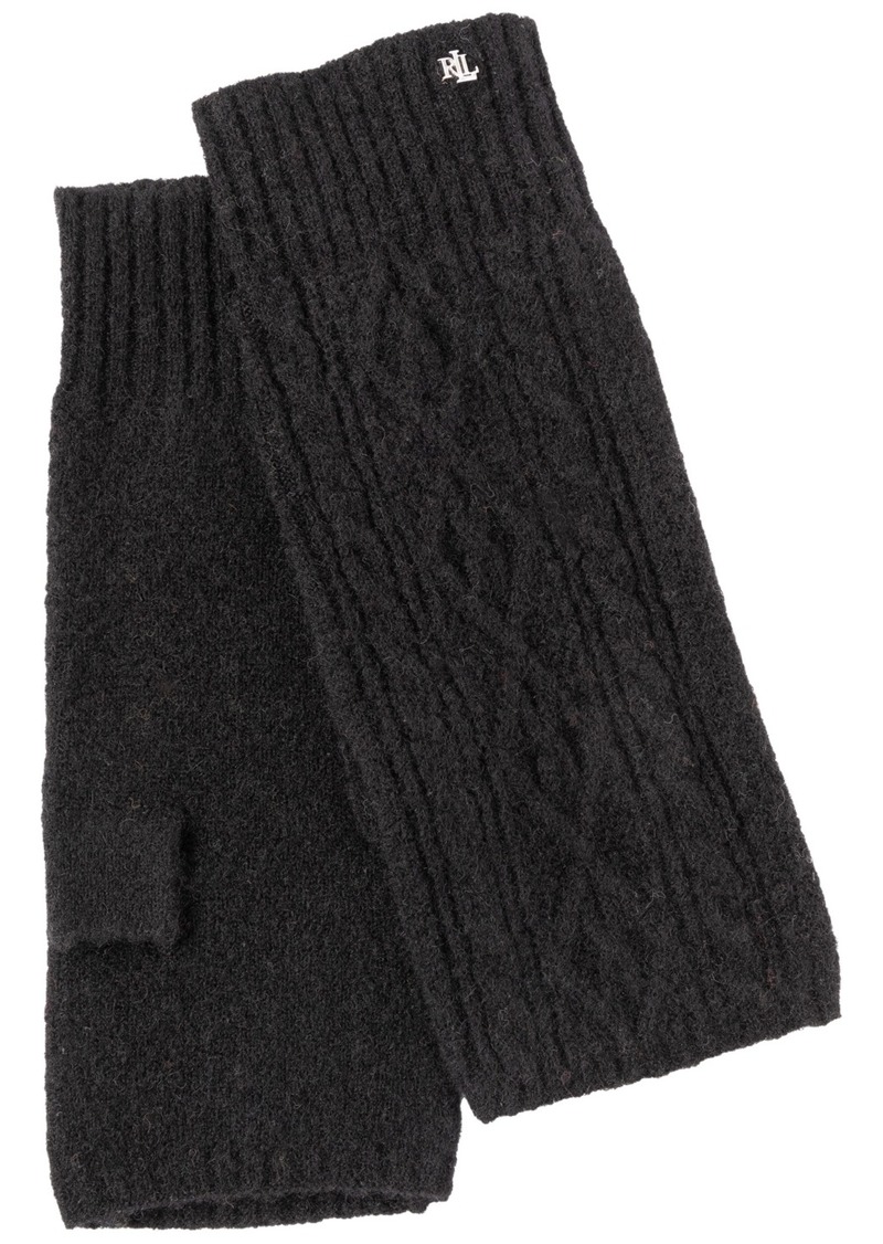 Lauren Ralph Lauren Cable Fingerless Glove - Black