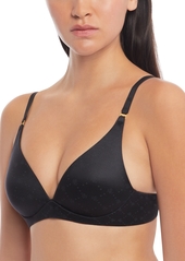 Lauren Ralph Lauren Comfort Collection Repeat-Logo Wireless T-Shirt Bra, 4L0069 - Black