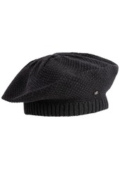 Lauren Ralph Lauren Core Textured Knit Beret Hat - Black