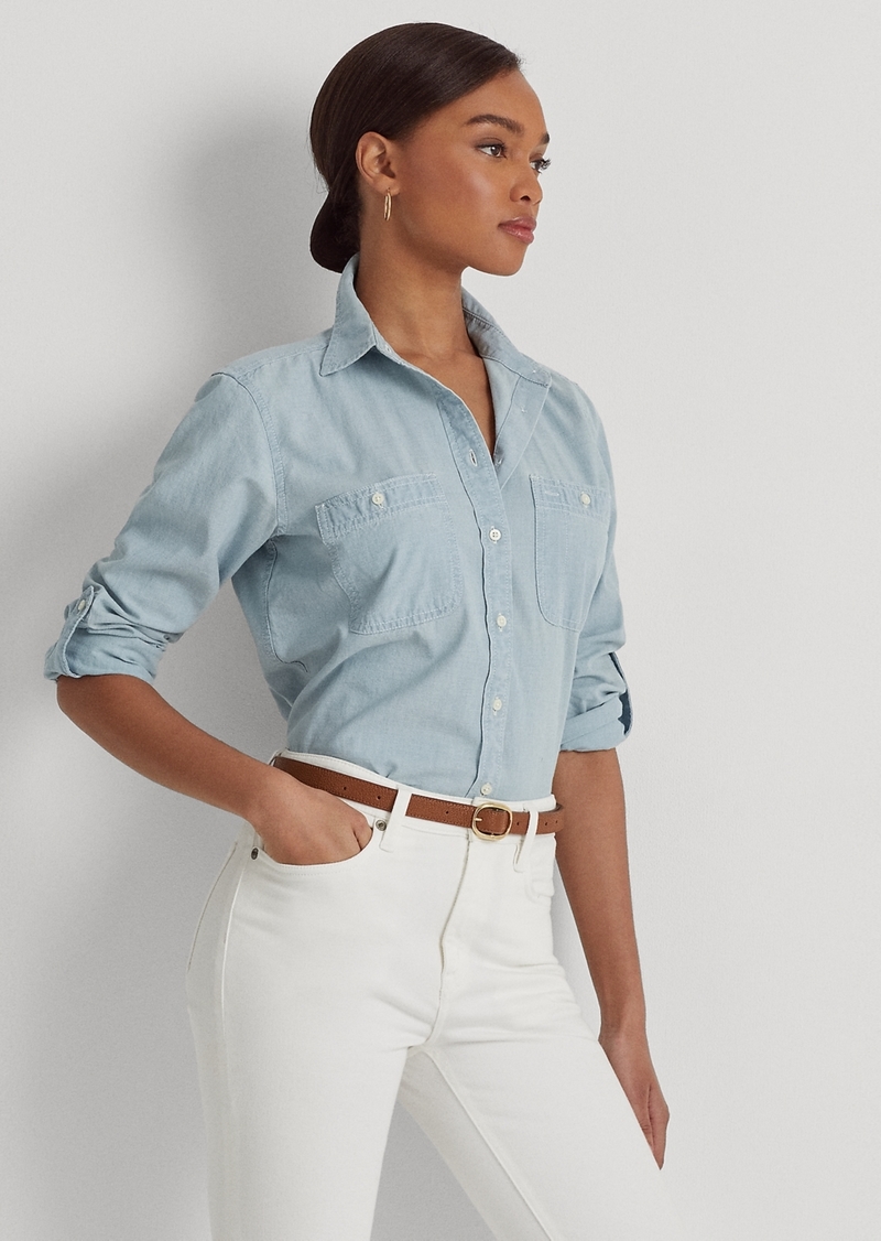 Lauren Ralph Lauren Cotton Chambray Shirt - Chambray