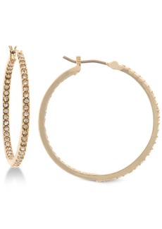 Lauren Ralph Lauren Crystal In & Out Hoop Extra Small Earrings - Gold