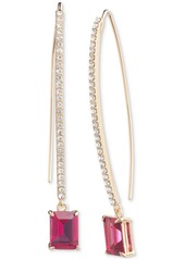 Lauren Ralph Lauren Crystal Threader Earrings - Pink