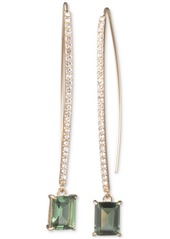 Lauren Ralph Lauren Crystal Threader Earrings - Green