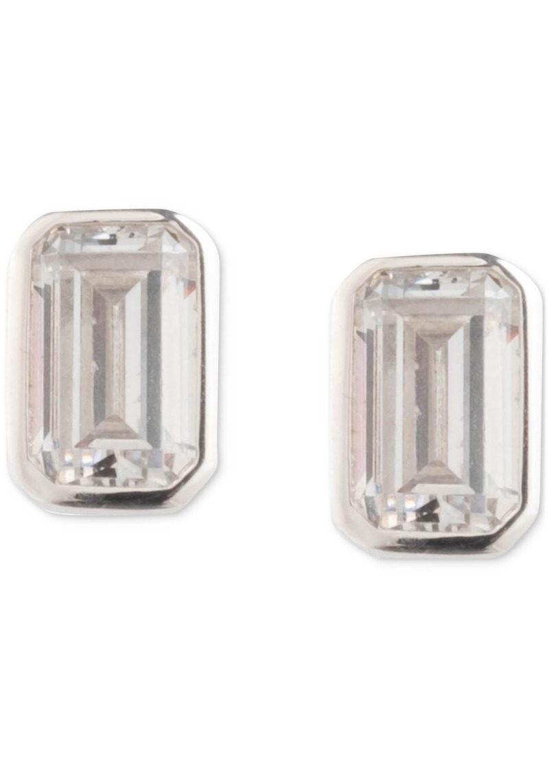 Lauren Ralph Lauren Cubic Zirconia Baguette Stud Earrings in Sterling Silver - Sterling Silver