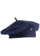 Lauren Ralph Lauren Felted Wool Beret - Navy