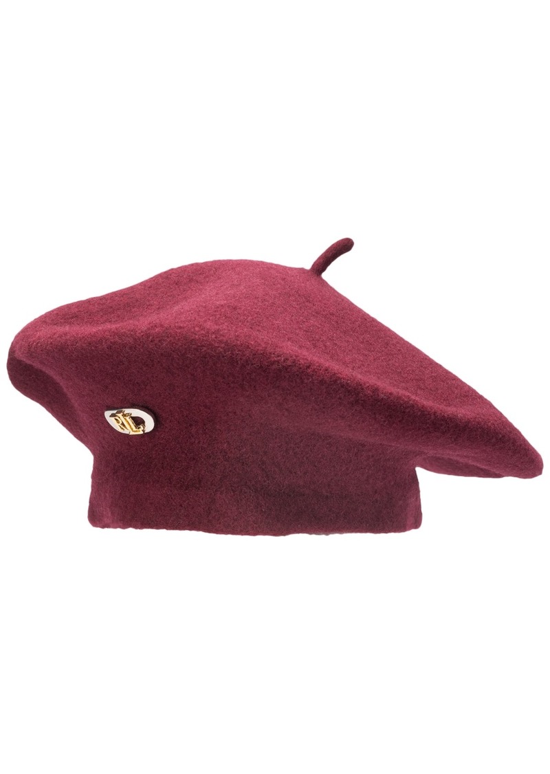 Lauren Ralph Lauren Felted Wool Beret - Pinot Noir