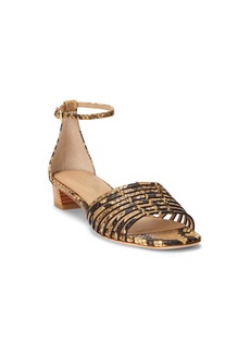 Lauren Ralph Lauren Fionna Faux-Snakeskin Sandal   B (M)