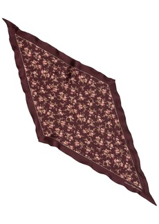 Lauren Ralph Lauren Floral Large Diamond Scarf - Pinot Noir