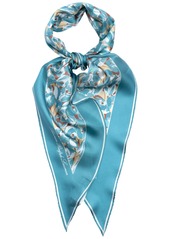 Lauren Ralph Lauren Floral Large Diamond Scarf - Turquoise