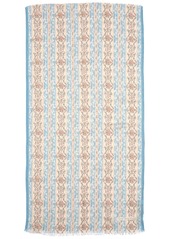 Lauren Ralph Lauren Floral Stripe Wrap - Tan, Blue