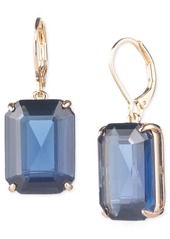 Lauren Ralph Lauren Gold-Tone Color Rectangle Stone Drop Earrings - Topaz