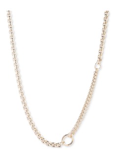 "Lauren Ralph Lauren Gold-Tone Crystal 17"" Cable Chain Collar Necklace - Clear"