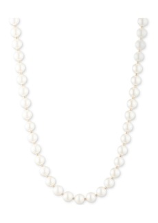 "Lauren Ralph Lauren Gold-Tone Imitation Pearl Collar Necklace, 16"" + 3"" extender - White"