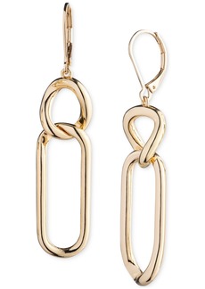 Lauren Ralph Lauren Gold-Tone Link Drop Earrings - Gold