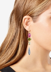 Lauren Ralph Lauren Gold-Tone Multi-Stone Leverback Drop Earrings - Misc