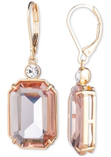 Lauren Ralph Lauren Gold-Tone Pave & Color Stone Drop Earrings - Light Pink