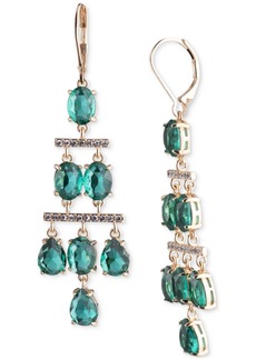 Lauren Ralph Lauren Stone & Crystal Chandelier Drop Earrings - Green