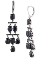 Lauren Ralph Lauren Stone & Crystal Chandelier Drop Earrings - Black