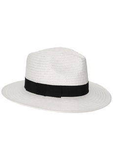 Lauren Ralph Lauren Heritage Fedora Hat - Natural, Black