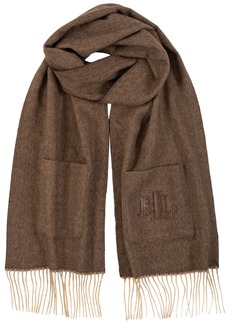 Lauren Ralph Lauren Herringbone Pocket Scarf - Classic Camel