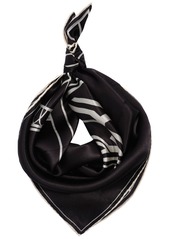 Lauren Ralph Lauren Holiday Deco Logo Square Scarf - Black/Cream