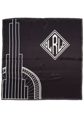 Lauren Ralph Lauren Holiday Deco Logo Square Scarf - Black/Cream