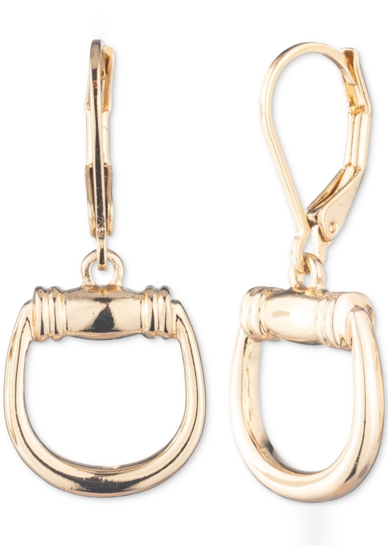 Lauren Ralph Lauren Horsebit-Style Drop Earrings - Gold