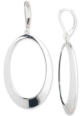 Lauren Ralph Lauren Large Open Drop Earrings - Silver