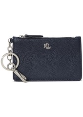 Lauren Ralph Lauren Leather Zip Card Case - Camel