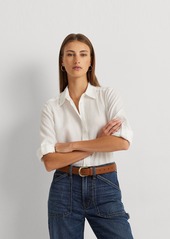 Lauren Ralph Lauren Linen Shirt, Regular & Petite - Polo Black