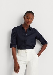 Lauren Ralph Lauren Linen Shirt, Regular & Petite - Polo Black
