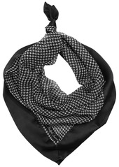 Lauren Ralph Lauren Margot Square Scarf - Black, Cream Houndstooth