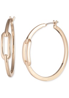 "Lauren Ralph Lauren Medium Link Hoop Earrings, 1.23"" - Gold"