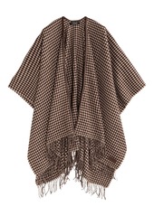 Lauren Ralph Lauren Menswear Ruana with Fringe - Cream/Tan