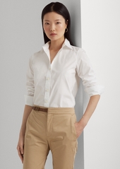 Lauren Ralph Lauren Non-Iron Straight-Fit Shirt, Regular & Petite - White