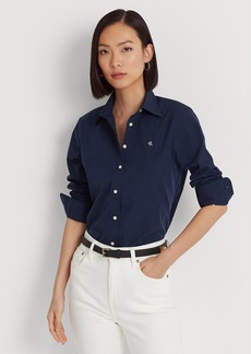 Lauren Ralph Lauren Non-Iron Straight-Fit Shirt, Regular & Petite - Lauren Navy