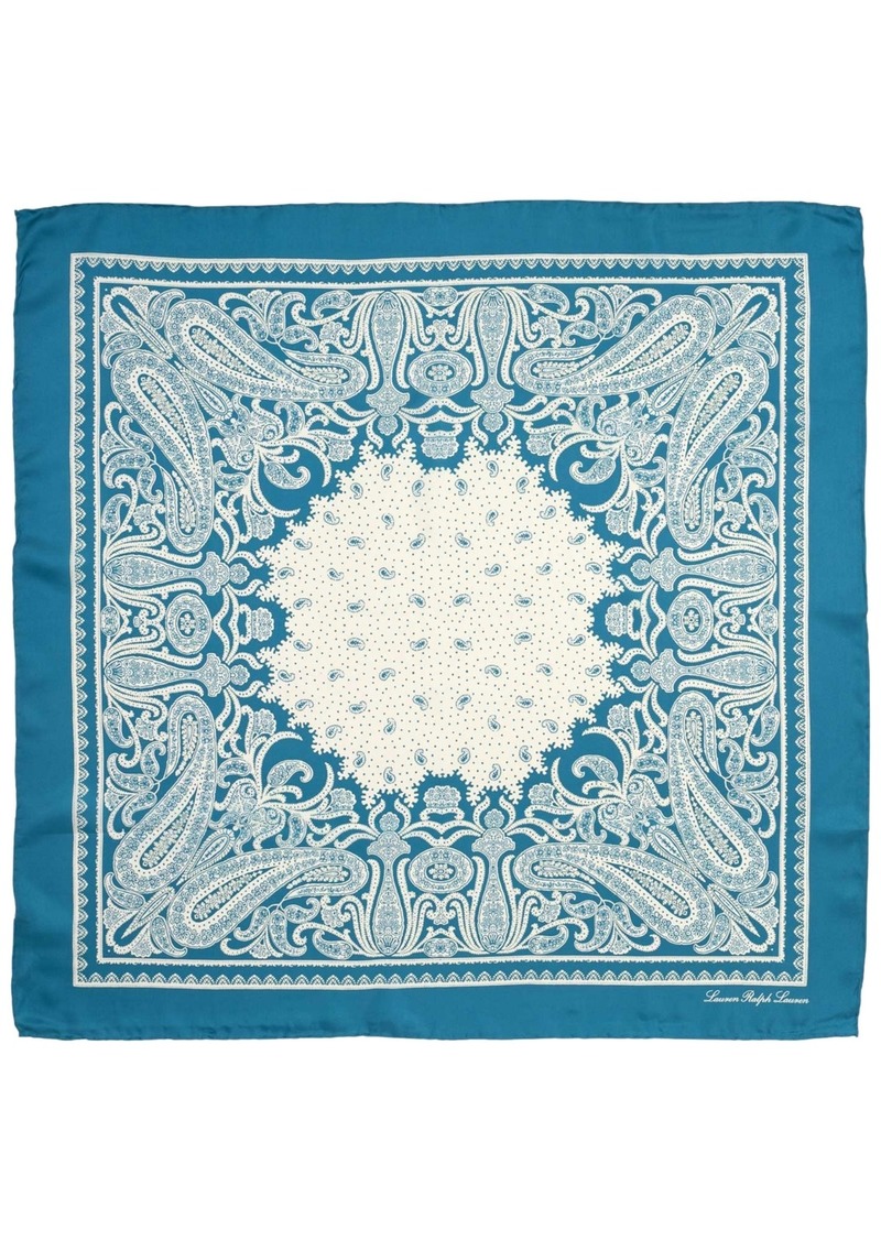 Lauren Ralph Lauren Paisley Bandana Square Scarf - Turquoise