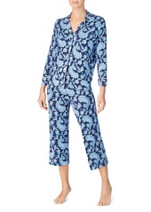 Lauren Ralph Lauren Paisley Print Cropped Pajama Set