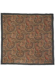 Lauren Ralph Lauren Paisley Square Scarf - Navy