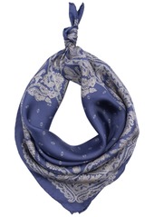 Lauren Ralph Lauren Paisley Square Scarf - Navy