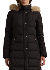 Lauren Ralph Lauren Petite Faux-Fur-Trim Hooded Puffer Coat - Litchfield