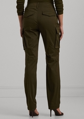 Lauren Ralph Lauren Petite Sateen Cargo Pants - Green