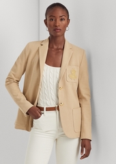 Lauren Ralph Lauren Petite Slim-Fit Jacquard Blazer - Tan