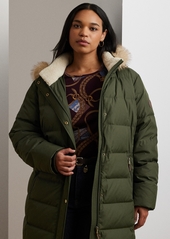 Lauren Ralph Lauren Plus Size Faux-Fur-Trim Hooded Puffer Coat - Litchfield