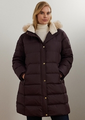 Lauren Ralph Lauren Plus Size Faux-Fur-Trim Hooded Puffer Coat - Litchfield