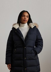 Lauren Ralph Lauren Plus Size Faux-Fur-Trim Hooded Puffer Coat - Litchfield