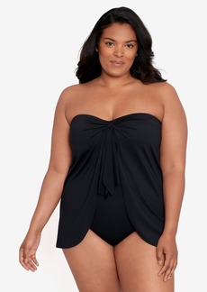 Lauren Ralph Lauren Plus Size Flyaway One-Piece Swimsuit - Black