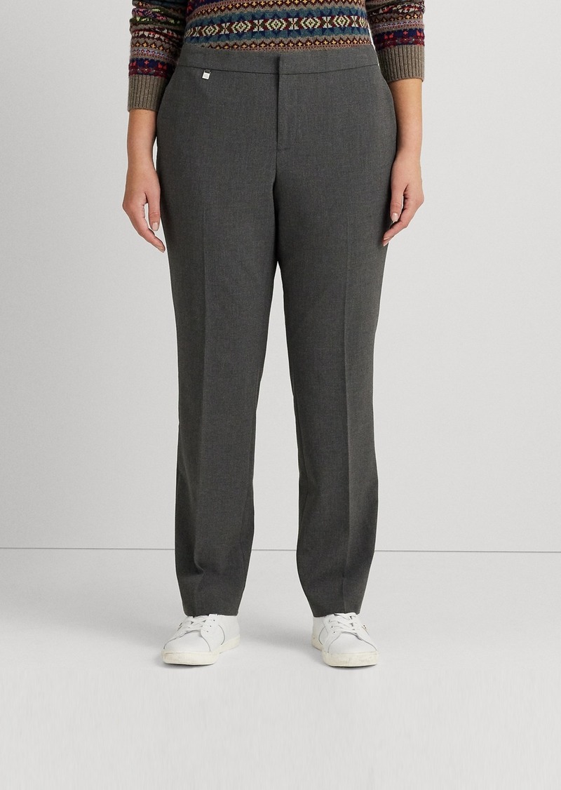 Lauren Ralph Lauren Plus Size Straight Leg Pants - Grey